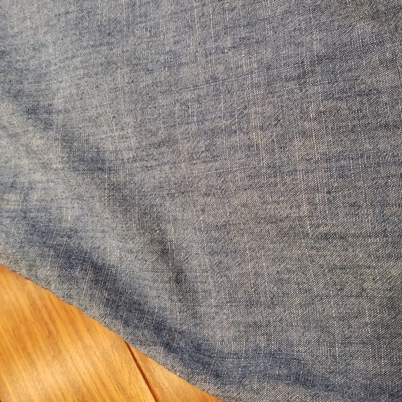 J. Crew Cotton dress, ruffle detail at hem, ties at cap sleeves. Women's 4 - Picture 11 of 11